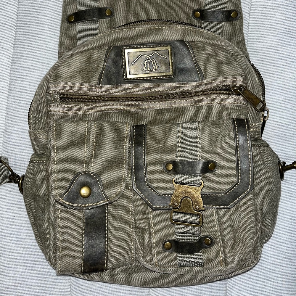 Street Wear Army Green Backpack